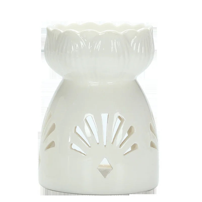 Ceramic Essential Oil Diffuser Retro Aromatherapy Flame Bedroom Living Room Decor Relaxation Gift for Home Romantic Lighting
