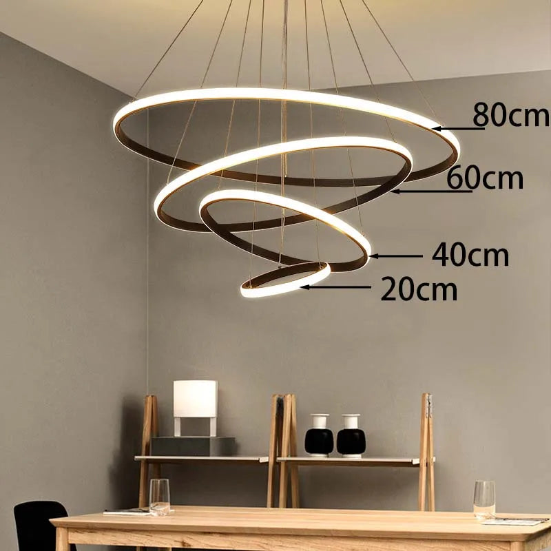 New Nordic minimalist and fashionable smart LED ceiling lights for bedrooms, living rooms, and main hall lights