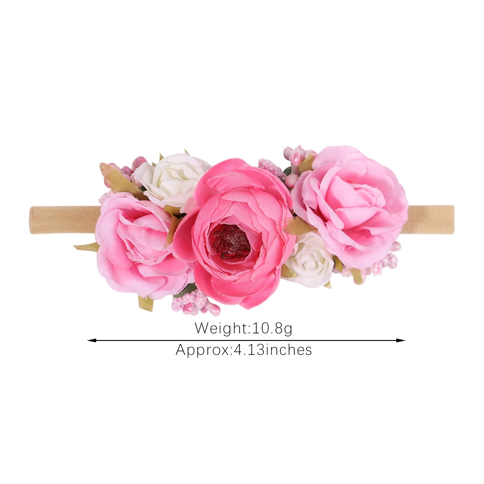 Baby Girl Headband Cute Flower Elastic Hair Band Newborn Head Toddler Headband Headwear Baby Hair Accessories Christmas Gifts