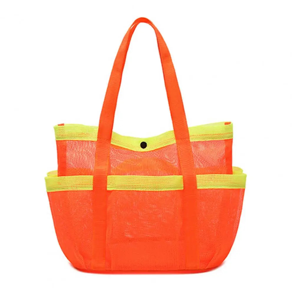 Beach Mesh Bag Portable Mesh Toiletry Bag Capacity Mesh Beach Bag Shower Caddy Organizer for Travel Gym Camping College Dorms