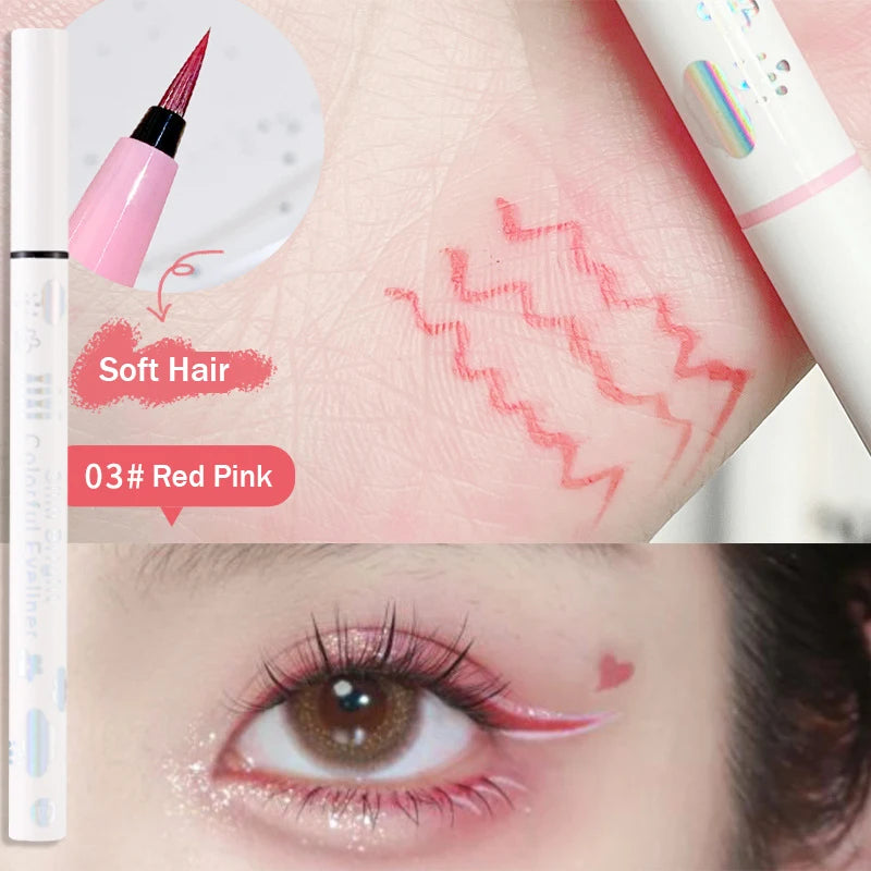 Eyeliner Lying Silkworm Pencil Undercover Draw Down To Non-Smudge Fine Natural Long-lasting Waterproof Eyes Liner Beauty Makeup