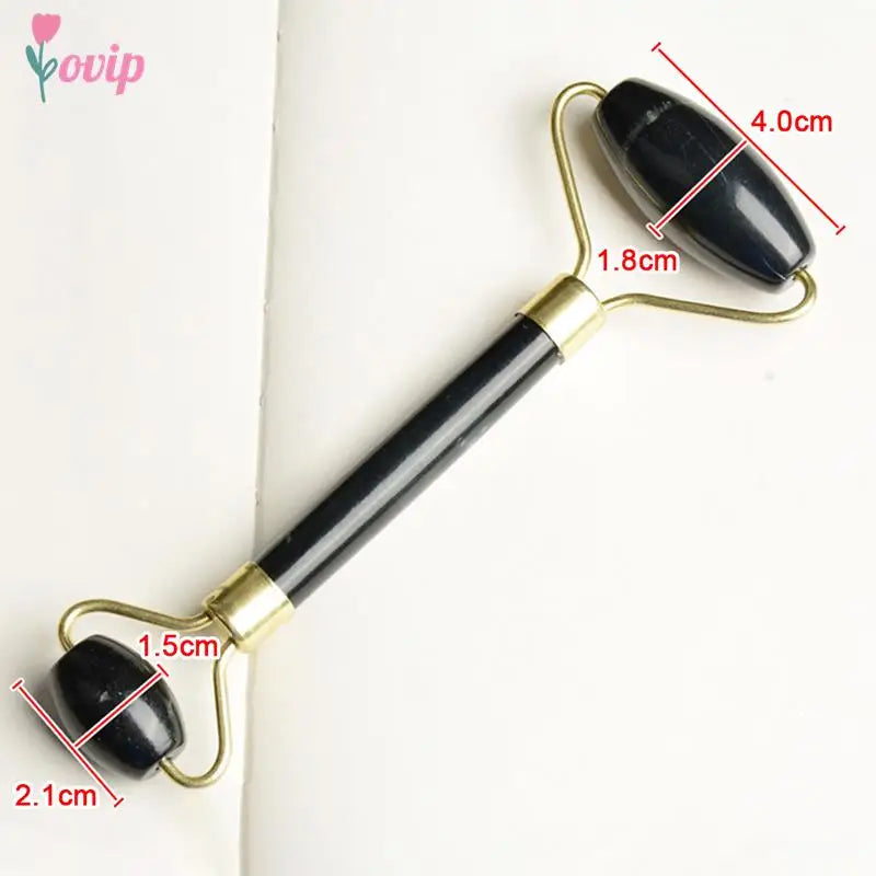 1 Pcs Portable Pratical Facial Massage Roller Natural Jade Anti Wrinkle Face Slimming Shaper Body Foot Relaxation Beauty Tool