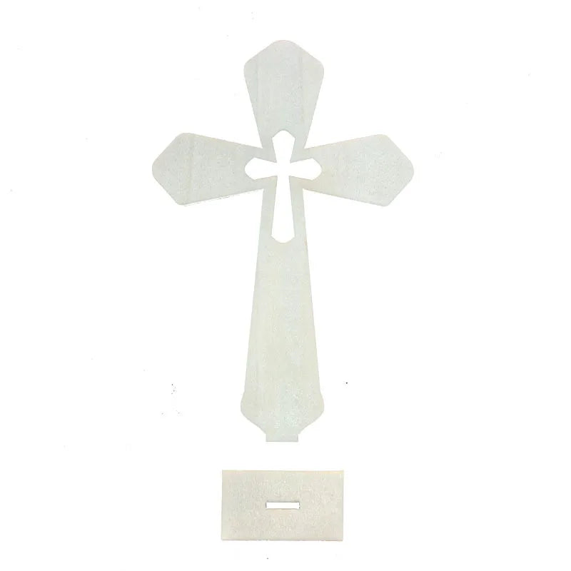 10pcs Small Baptism Decor Rustic Standing Cross for First Communion prayer Wooden Cross Christian Catholic Wood Crosses Crafts