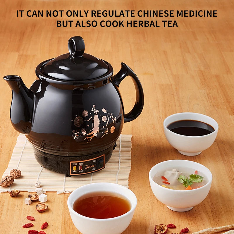 2025 new Clay Pot for  Chinese medicine decoction fully automatic household plug-in multifunctional 3L ceramic decoction pot