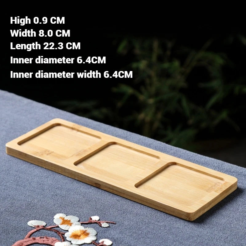 30 Style Round Square Flower Pots Planter Bamboo Tray Wood Holder Home Decor Gardening Supply Anti-Fade Simple Elegant Design