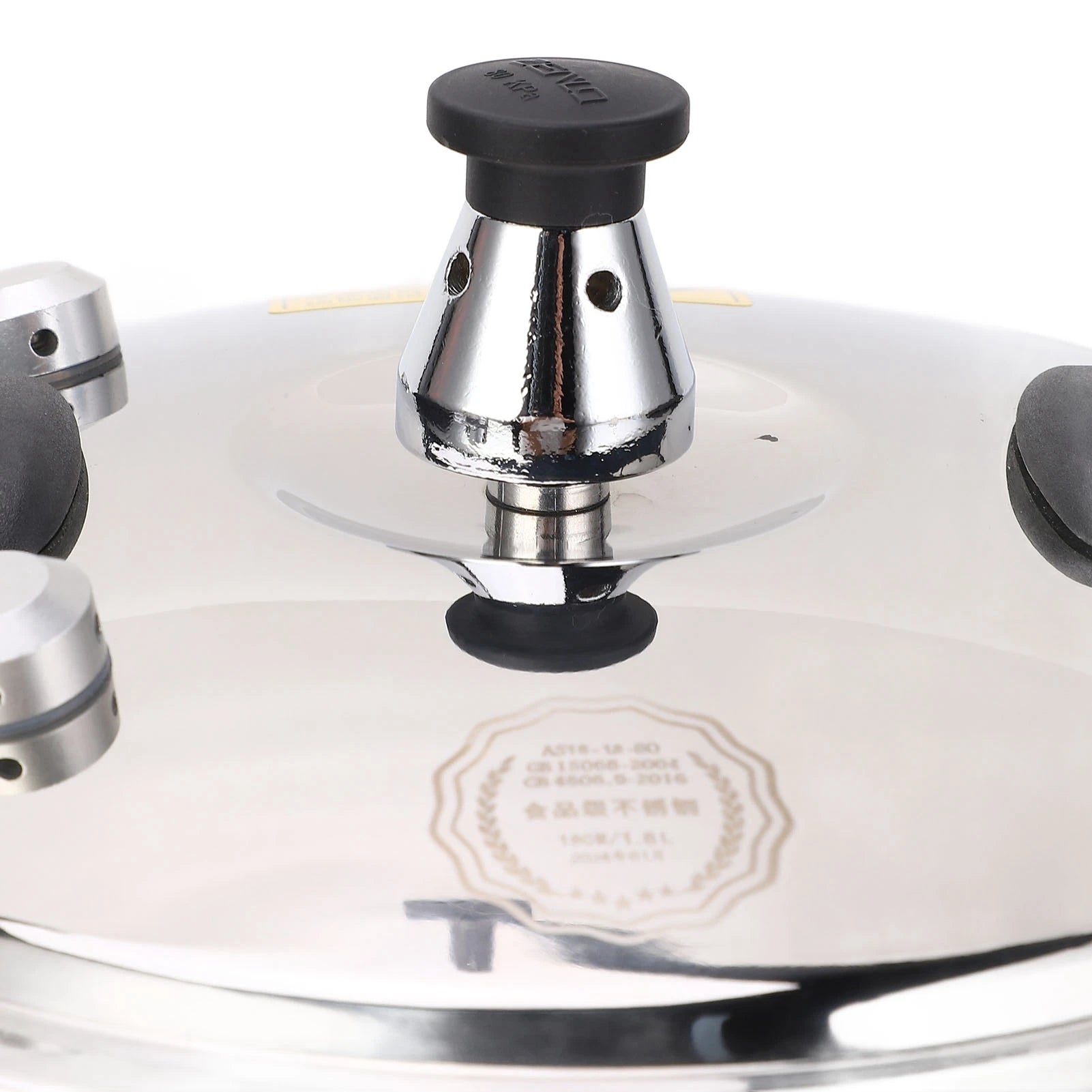1.8L Stainless Steel Pressure Cooker Explosion Proof Stew Pot For Gas Stove Induction Cooker