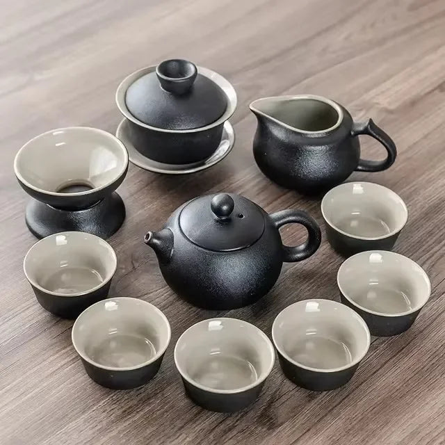 Purple Clay Chinese Kung Fu Tea Set Yixing Teapot  Tea Pot Cup Zisha Gaiwan Tea Kettles Ceremony Drinkware Teaware Set