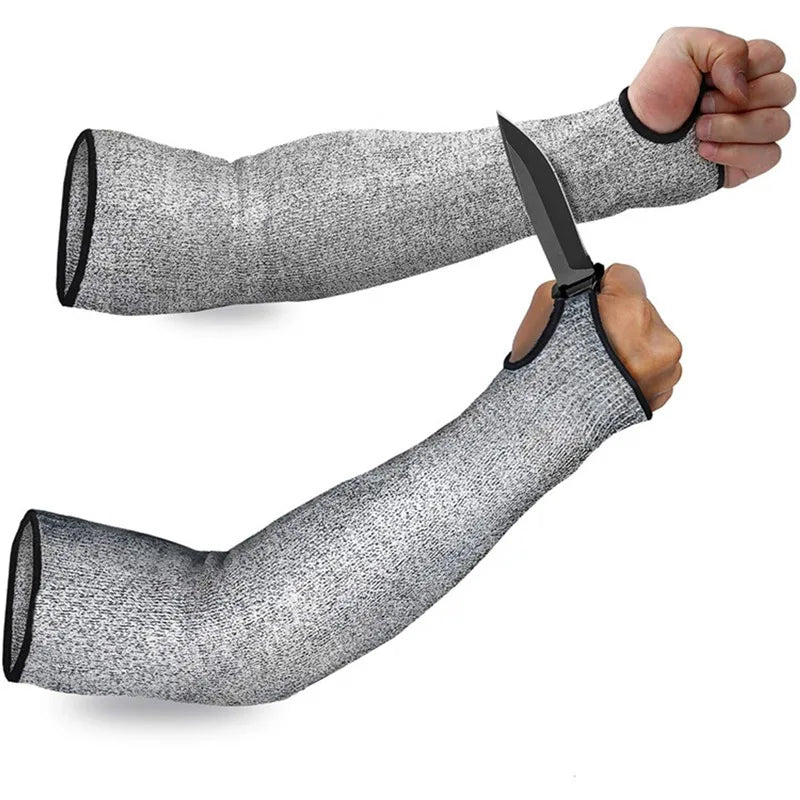1Pc Level 5 HPPE Cut Resistant Anti-Puncture Work Protection Arm Sleeve Cover Cut-resistant Arm Sleeve ED-shipping