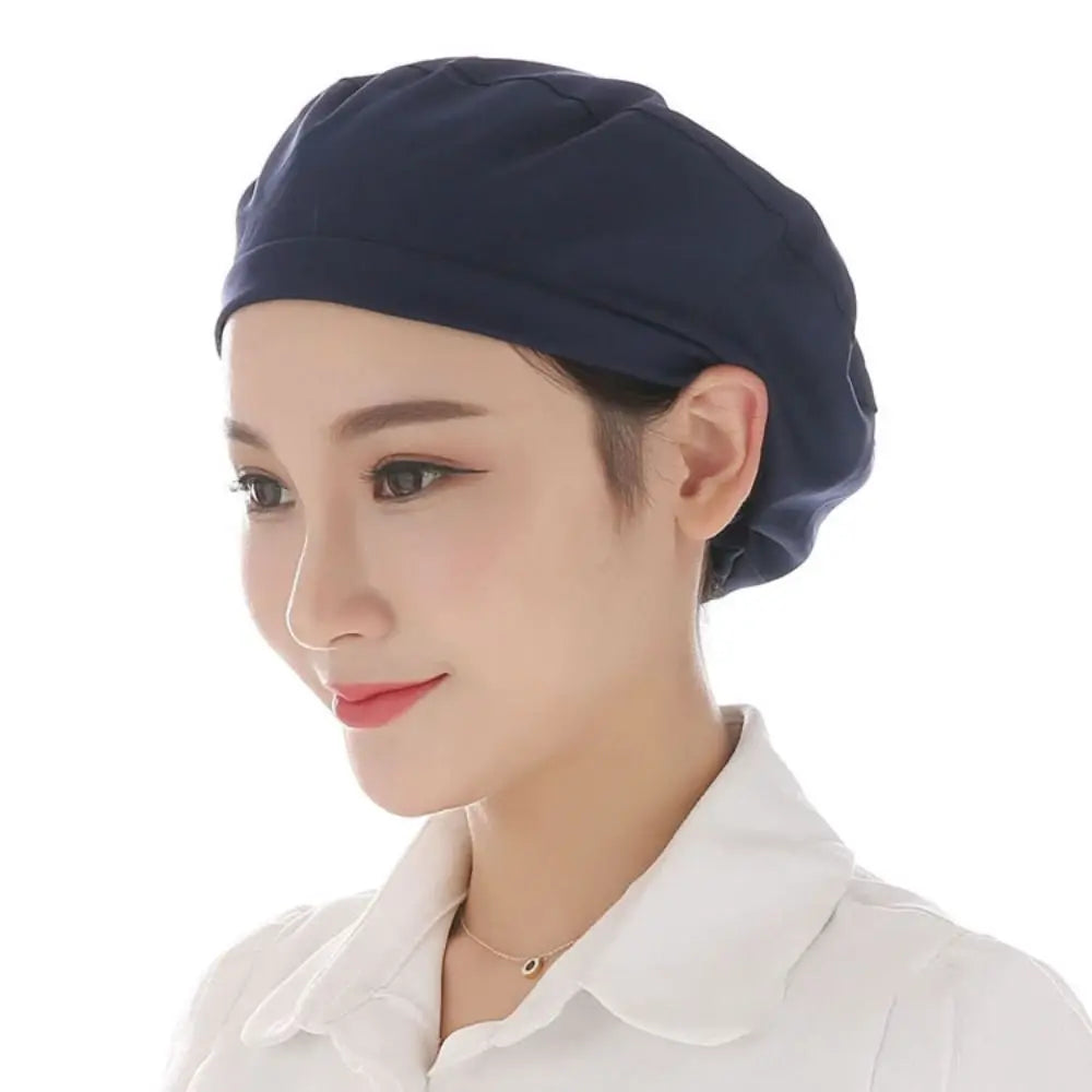 Cloth Work Hat Chic Work Wear Breathable Chef Hat Smoke-proof Dust Hair Nets Cap Hotel Restaurants