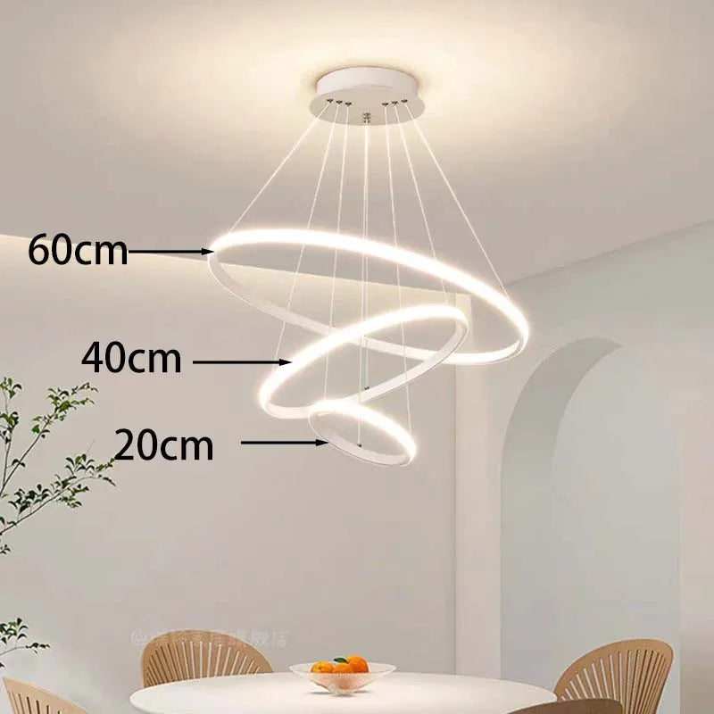 New Nordic minimalist and fashionable smart LED ceiling lights for bedrooms, living rooms, and main hall lights
