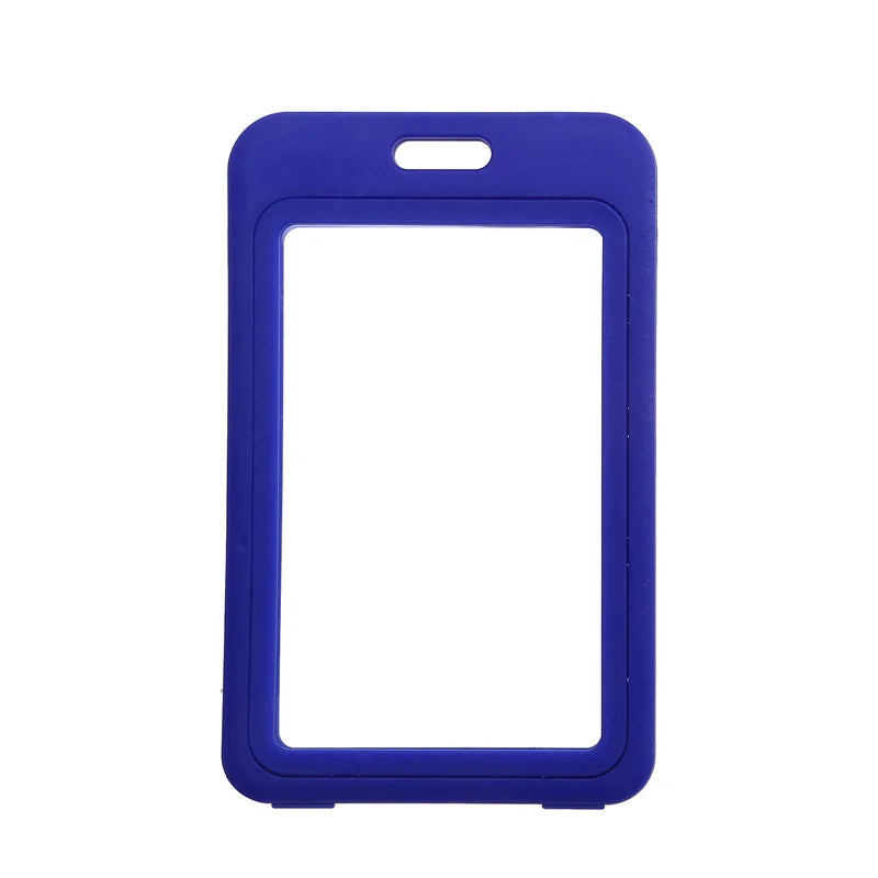1 PCS Transparent Work Card Badge Holder Office Staff Employees ID Card Clear Pass Name Work Card Cover Case Sleeve with Lanyard