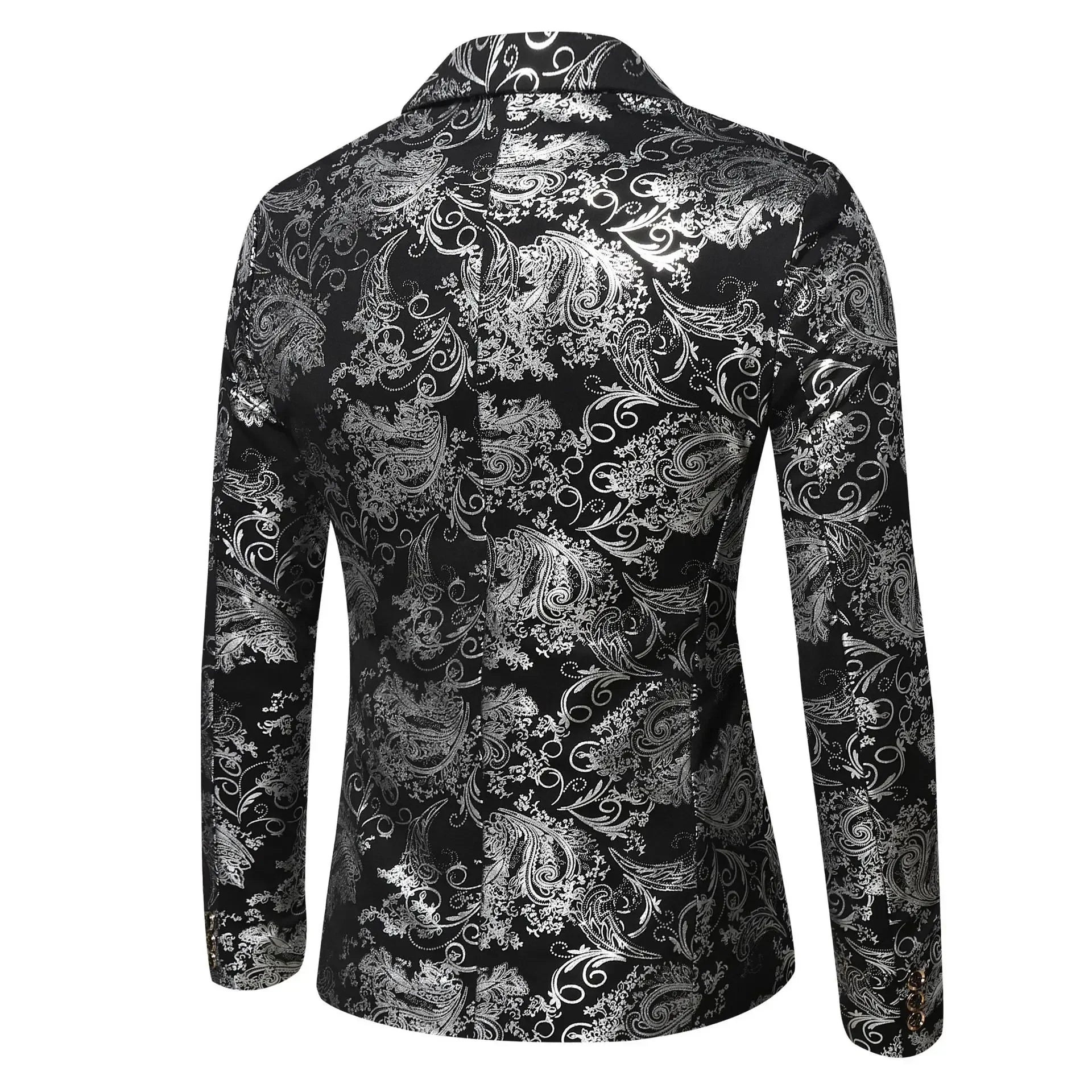 Blazer Mens Jacket Fashion Business Handsome British Style Casual Slim-fit Print Wedding Work Hot Chick At The Bar  Blazers