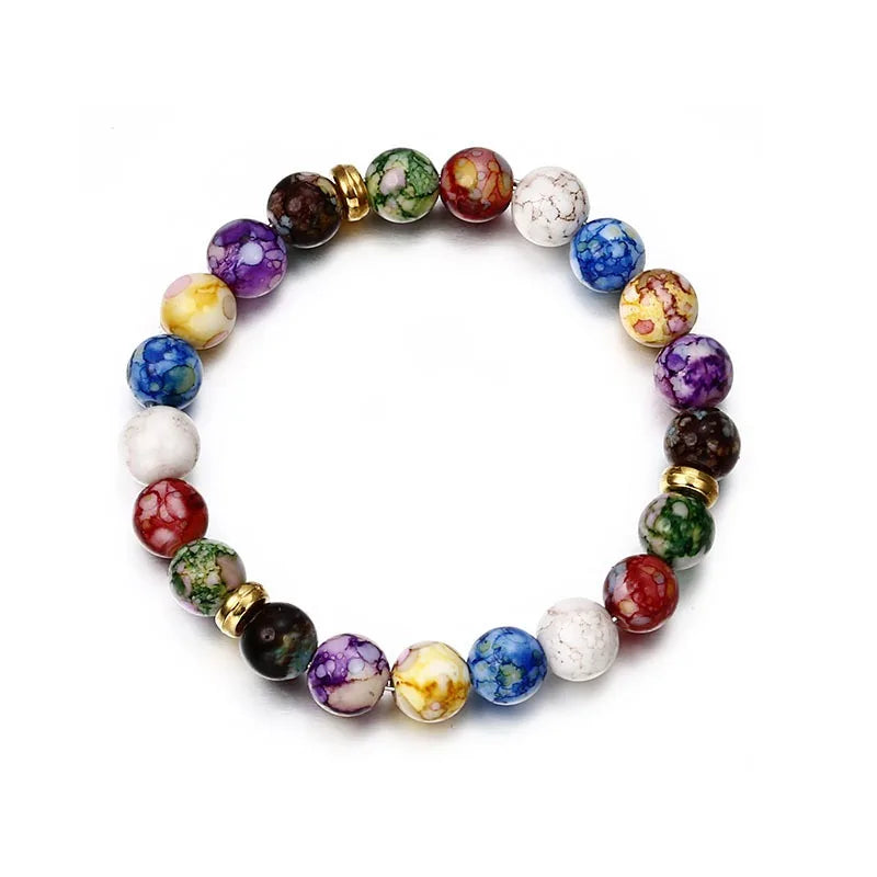 Good Luck Bracelets for Women Real Natural Stone 7 Chakra Beads Girlfriend Mom Gift Original Jewelry Luxury Beaded Bracelet