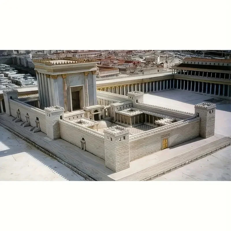 The Holy Second Temple Of Jerusalem Holy Temple Replica Model Biblical Recreation Statue-Table Figurine Judaica Gift Home Decor