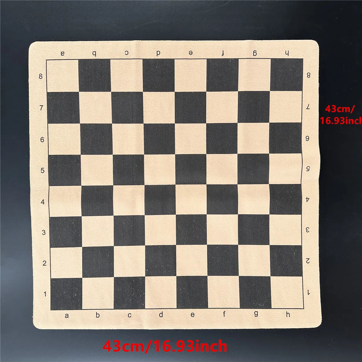 Terra Cotta Warriors Antique Big Chess Pieces Chess Leather Chess Board 43cm/16.93inch Handmade Characters Parent Games