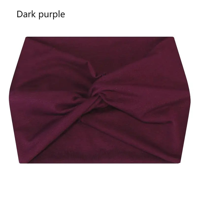 Wide Elastic Headband Hairband Pilates Yoga fitness Running Cycling Sweatband Turban Makeup Hair Hoop Makeup Headwrap for Women