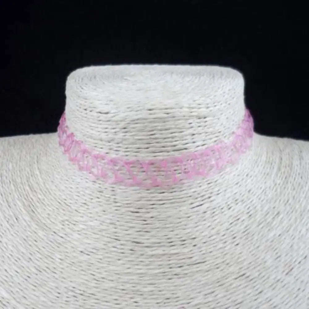 Choker Necklace Vintage Elastic Tattoo Choker Multi Color Fashion Retro Necklace Stretch Braided Fish Thread Gothic Jewellery