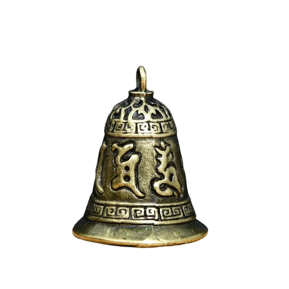 Decoration Brass Handicraft Bell Key Car Button Wind Bell Tibetan Bronze Bell Creative Gift Home Decoration Pendant Christmas