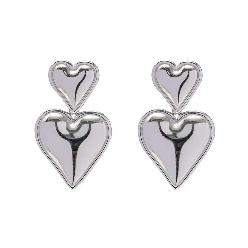 Fashion Minimalist Fish Shaped Dangle Earrings Bohemian Geometric Design Gold and Silver Color Earrings Jewelry Wholesale