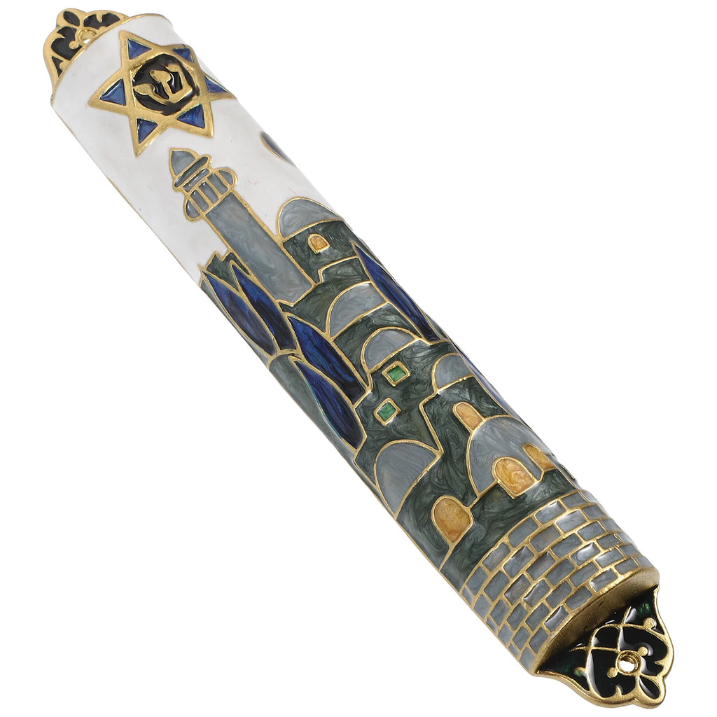Doorpost Scroll Mezuzah Decor Symbols Prayer Scripture House Metal Craft Judaica Religious Retro
