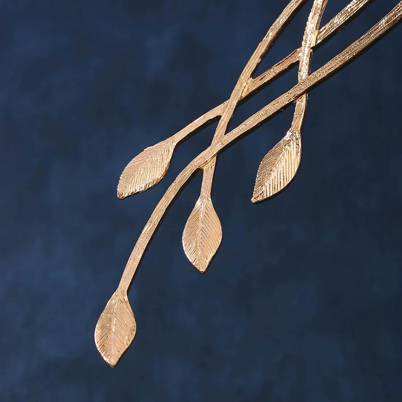 Goddess Cosplay Forehead Round Elves Crowns Tiara Women Man Vintage Leaf Headband Bridal Hair Accessories Crown Wedding Headwear