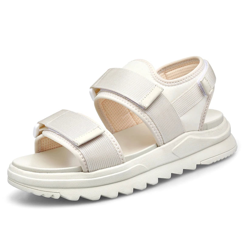 Sandals for Men Lightweight Summer Height Increase Roman Thick Trend for Driving Soft Sole Breathable Beach Shoes for Men's Wear