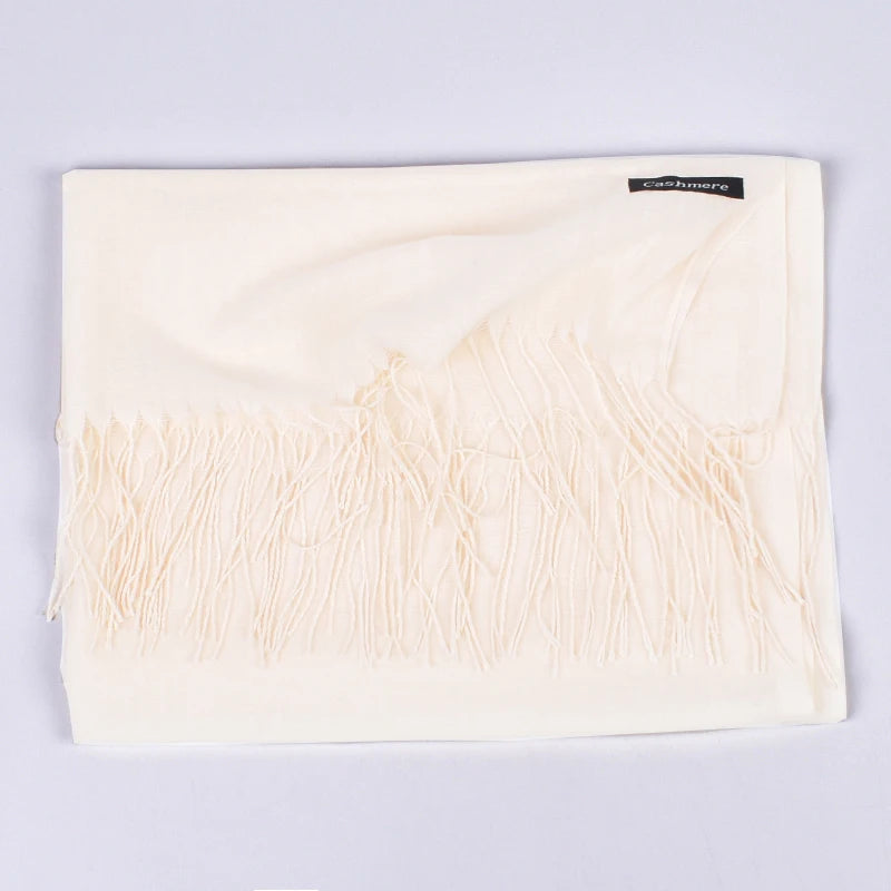 New autumn and winter solid color scarf for both men and women, 100g single color headscarf shawl