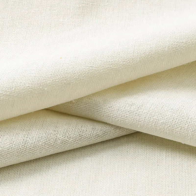 Linen fabric plain color solid color spring and summer linen cloth clothing skirt pants handmade DIY fabric plain linen