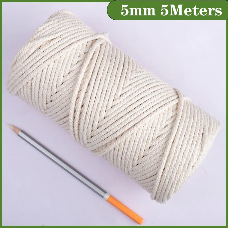 Natural Vintage Jute Rope String 1/2/3/4/5/6/8/10mm DIY Jute Cord  Twine Ribbon Crafts Sewing Handwork Gift Wrap Home Decoration
