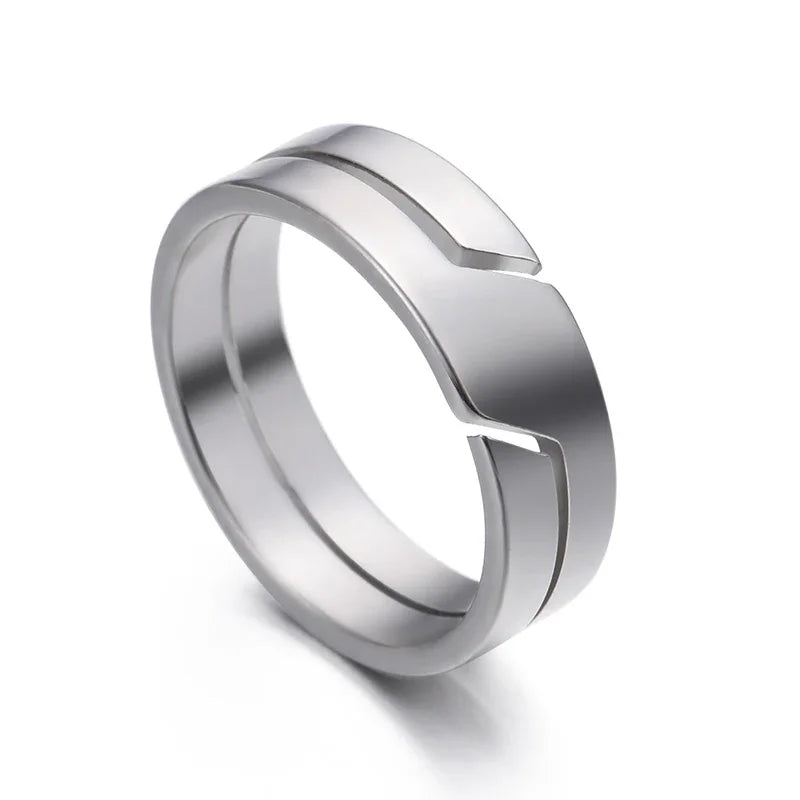Skyrim Minimalist Ring for Men Women Stainless Steel Finger Rings Fashion Couple Jewelry Wedding Band Gift Wholesale