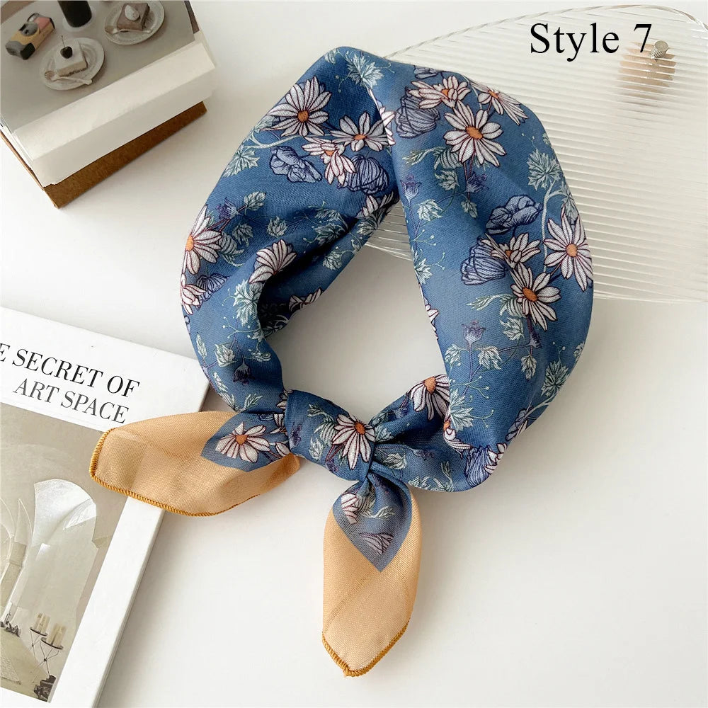 Fashion Cotton Linen Shawl Square Scarf for women sweet Cherry Print Hijabs Ladies Wraps summer sunscreen Bandanas Head scarf