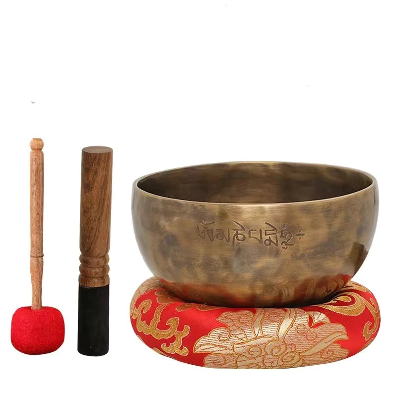 Buddhist Full Moon Pot, Nepal Handmade Bronze, Physiotherapy Sound Therapy Pot, Yoga Meditation Bronze Chime, Home Decoration