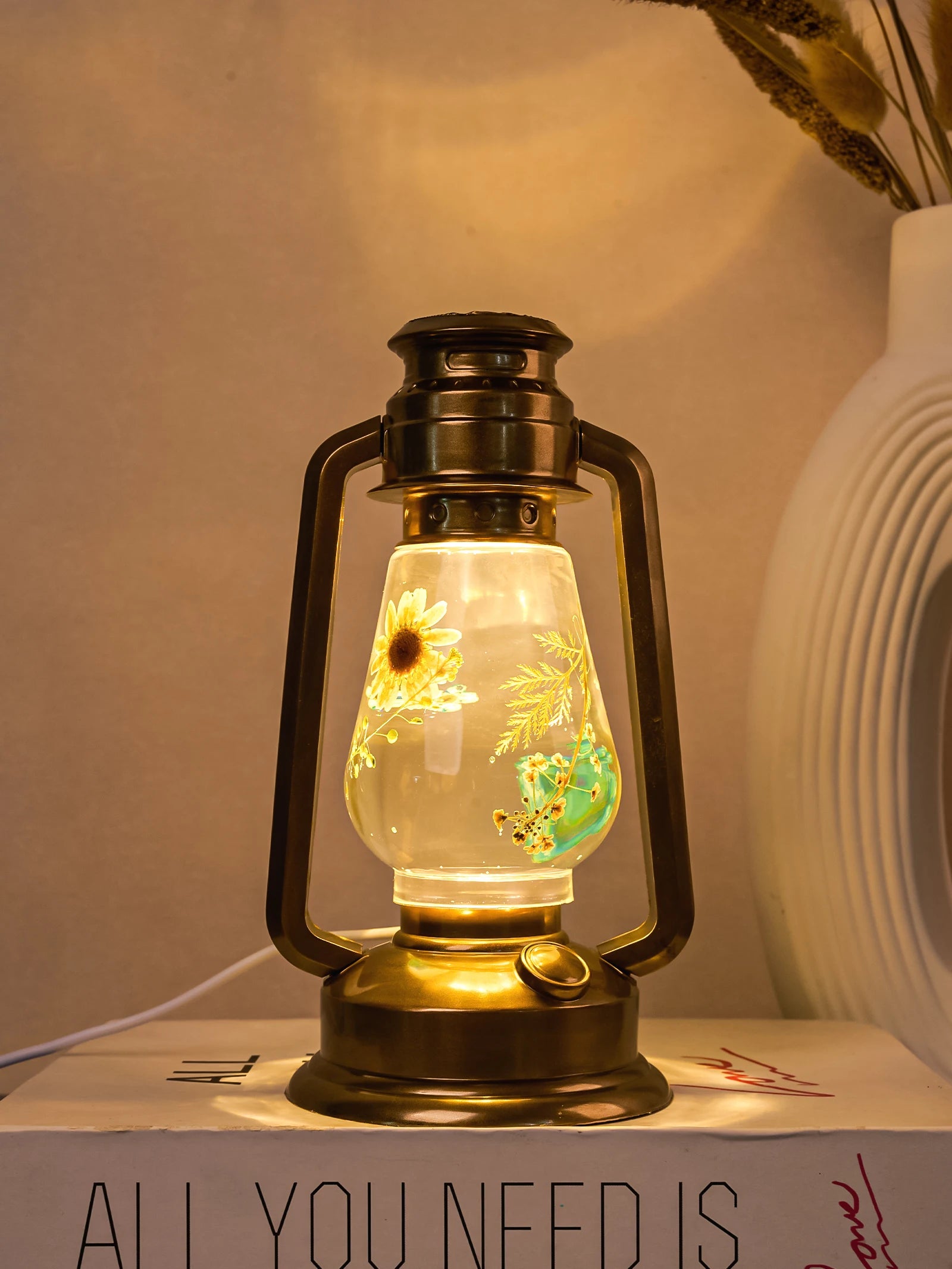 DIY Retro Kerosene Lamp Resin Silicone Mold Kit Creative Handmade Night Lights Camping Oil Lamps Decorative Home Decor Crafts