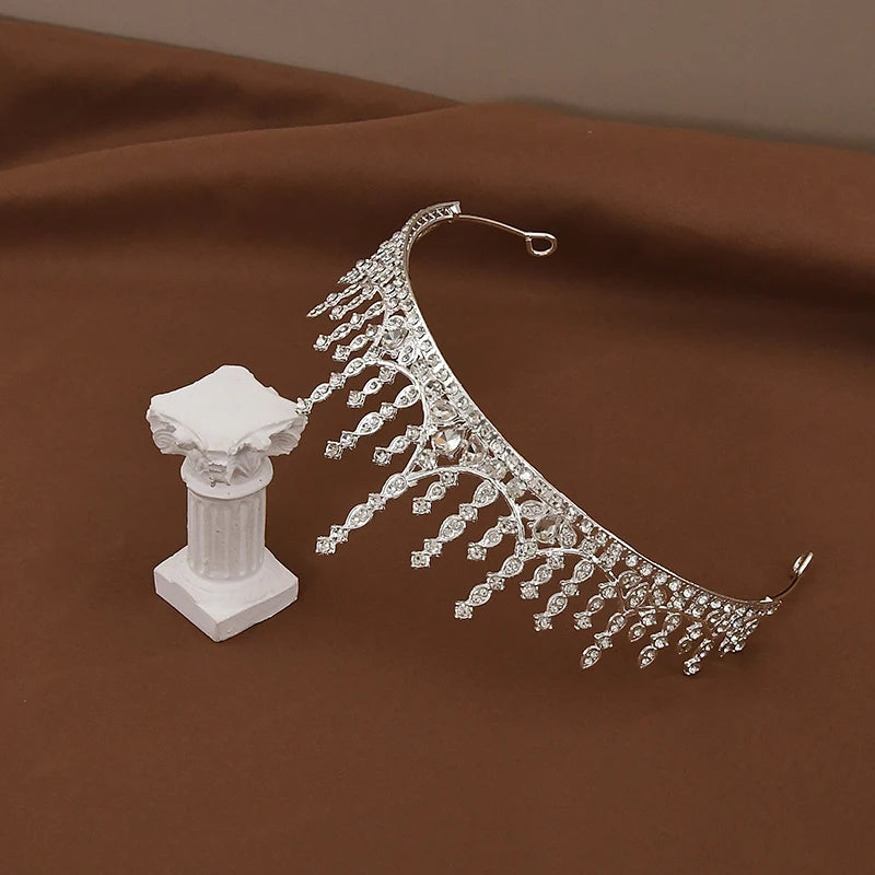 Baroque Vintage Luxury Crown Wedding Headwear For Girl Women's Birthday Party  Princess Children's Hair Jewelry Accessories