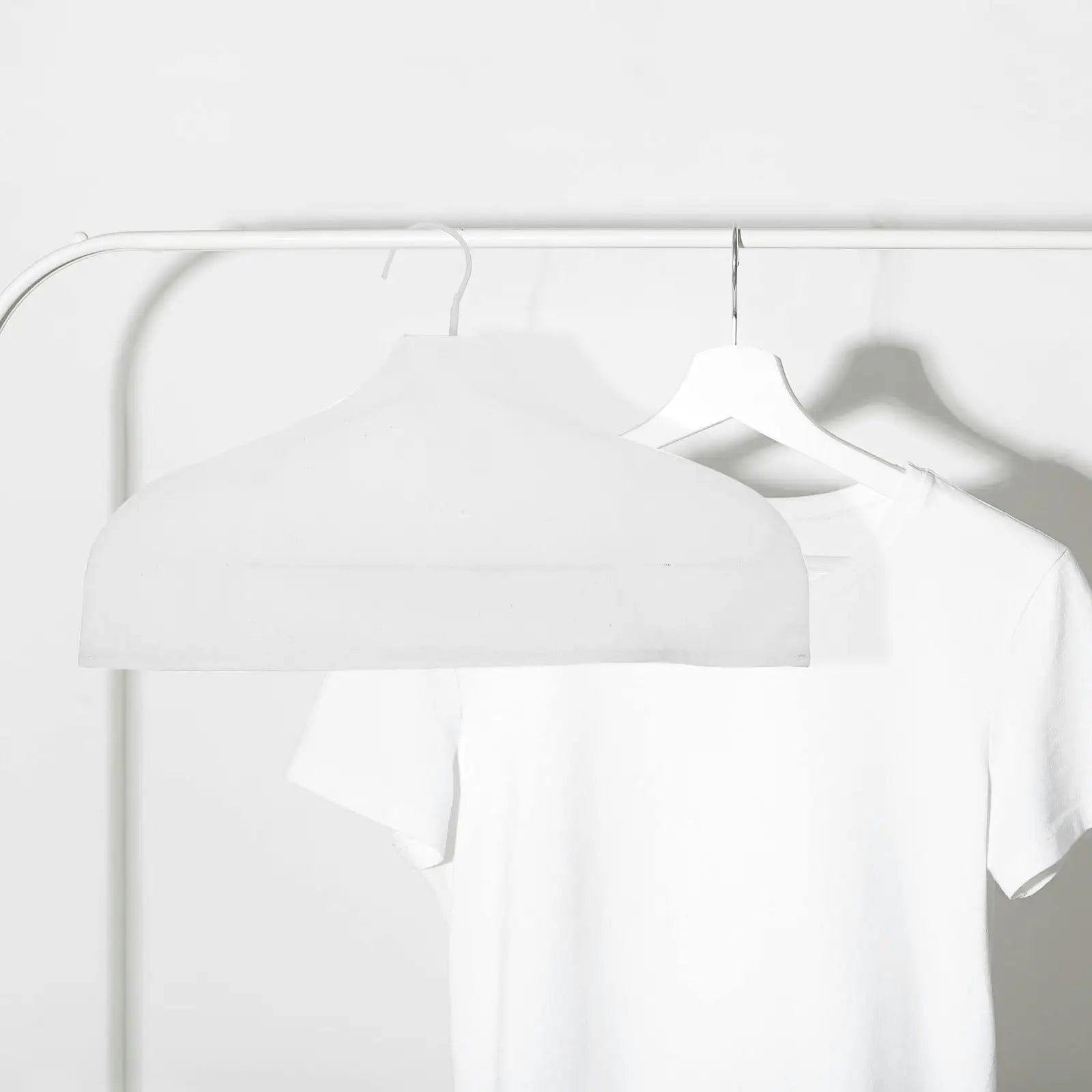 Cloth Hanger Cover Clothing Protectors Anti-slip Store Sleeve Dust Covers Wardrobe Accessories Breathable Cotton Linen No Marks