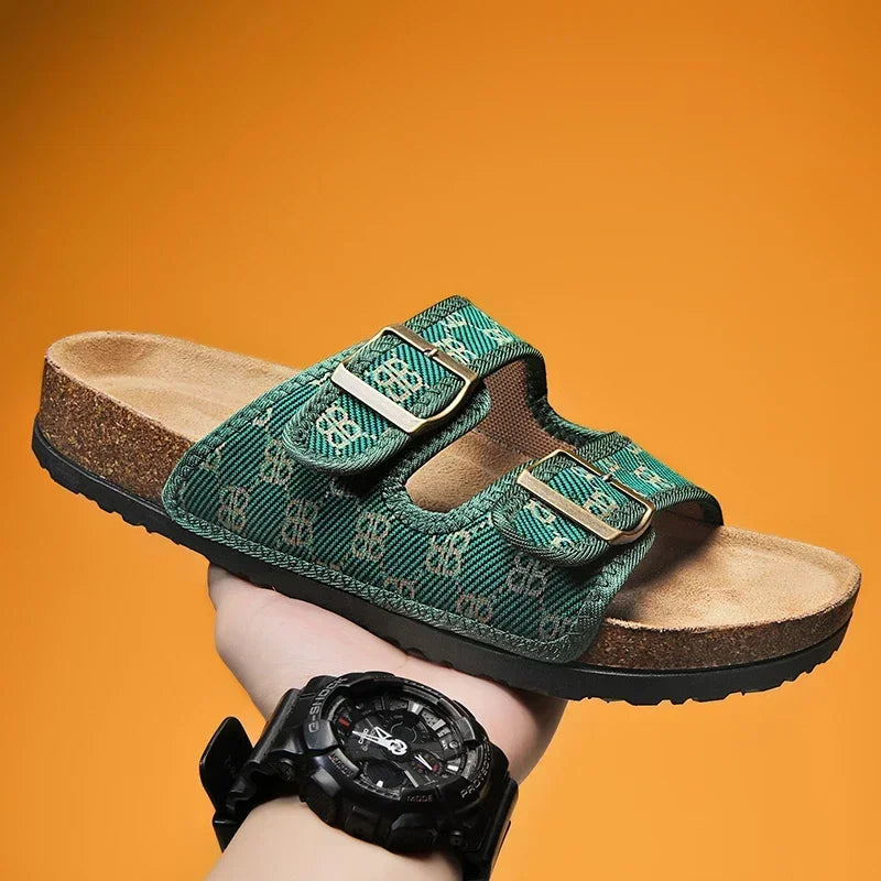 Man's Leather Sandal for Men Beach Sandals Men 2025 Designer Men's Shoes Men's Comfortable Slipper Original Brands Shoes Summer