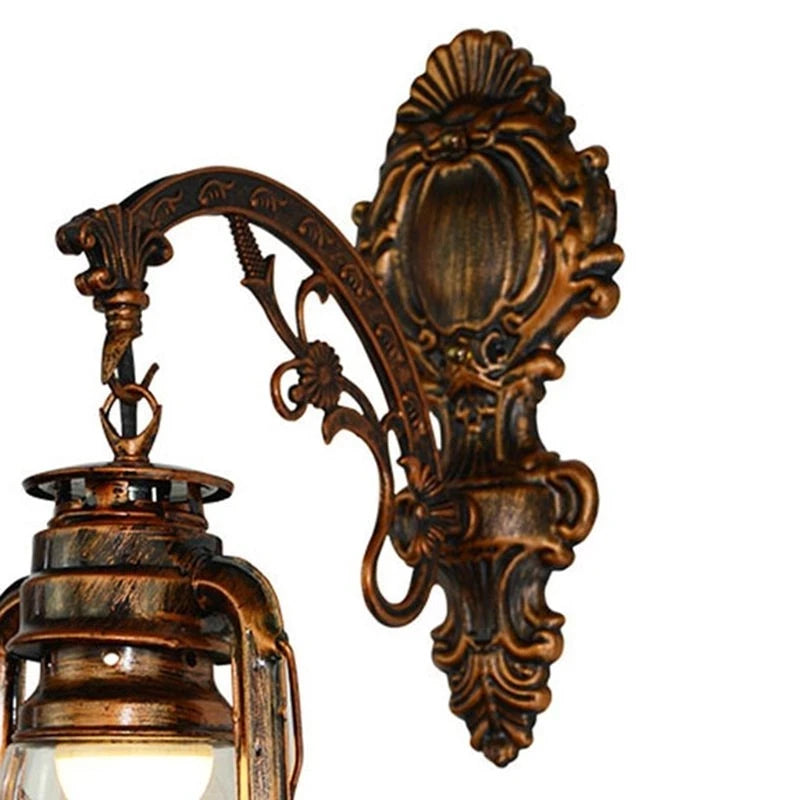 2025 New Vintage LED Wall Lamp Barn Lantern Retro Coal Oil Wall Light European Antique Style
