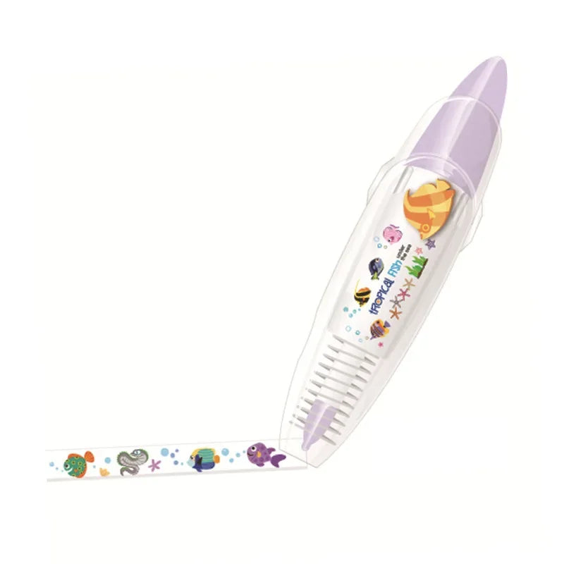 1pc Cartoon Kawaii Correction Tape for Children Students Staff Press Type Correction Tape Paper Stationery DIY