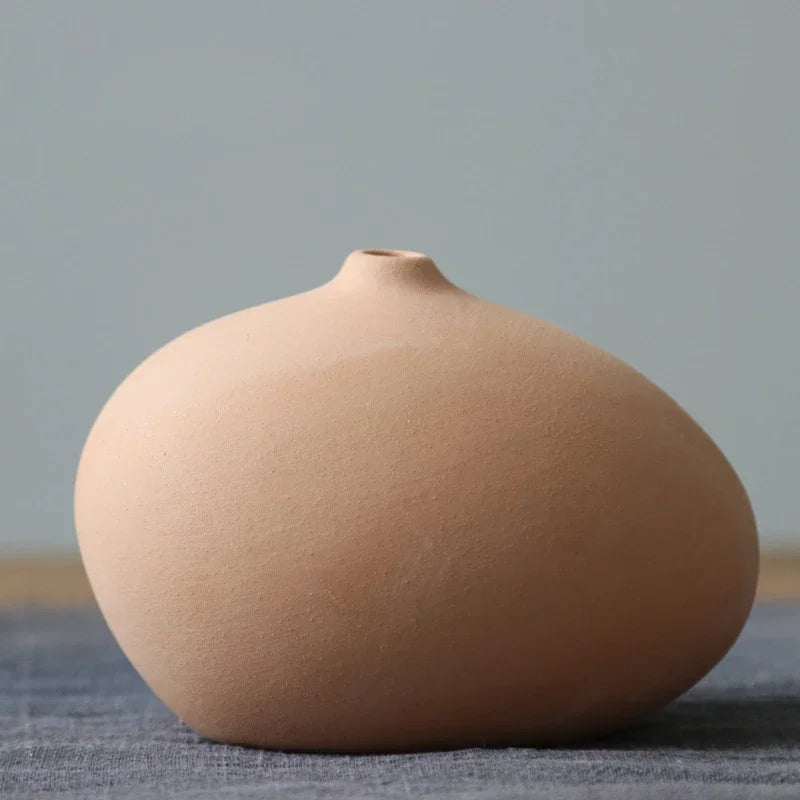 Plain Vas Photography  Arrangement Creative and Minimalist Decoration Pottery Props for Home Nordic Ins Style Plain Ceramic Vase
