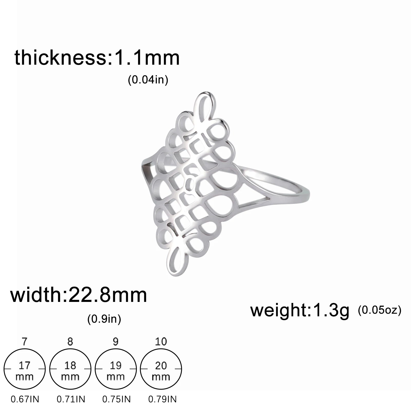 Skyrim New In Women Celtics Knot Geometric Ring Stainless Steel Gold Color Minimalist Finger Rings Jewelry Wedding Band Gift