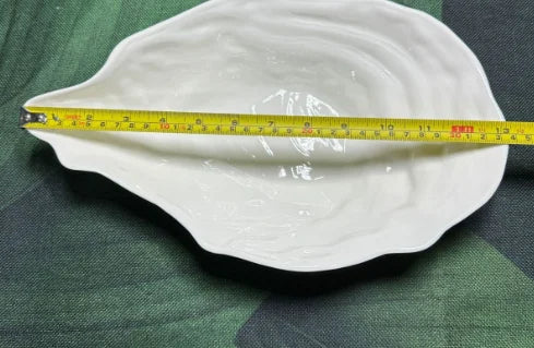White Oyster Ceramic Bowl Hotel Tableware Dining Plate Fruit Plate Salad Bowl Dessert Bowls Cold Mixing Bowls Dim Sum Dish Tray