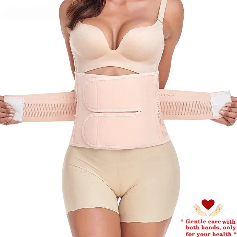 Postpartum Girdle C-Section Recovery Belt Back Support Belly Wrap Belly Band Shapewear Abdominal Binder Post Surgery Cinchers