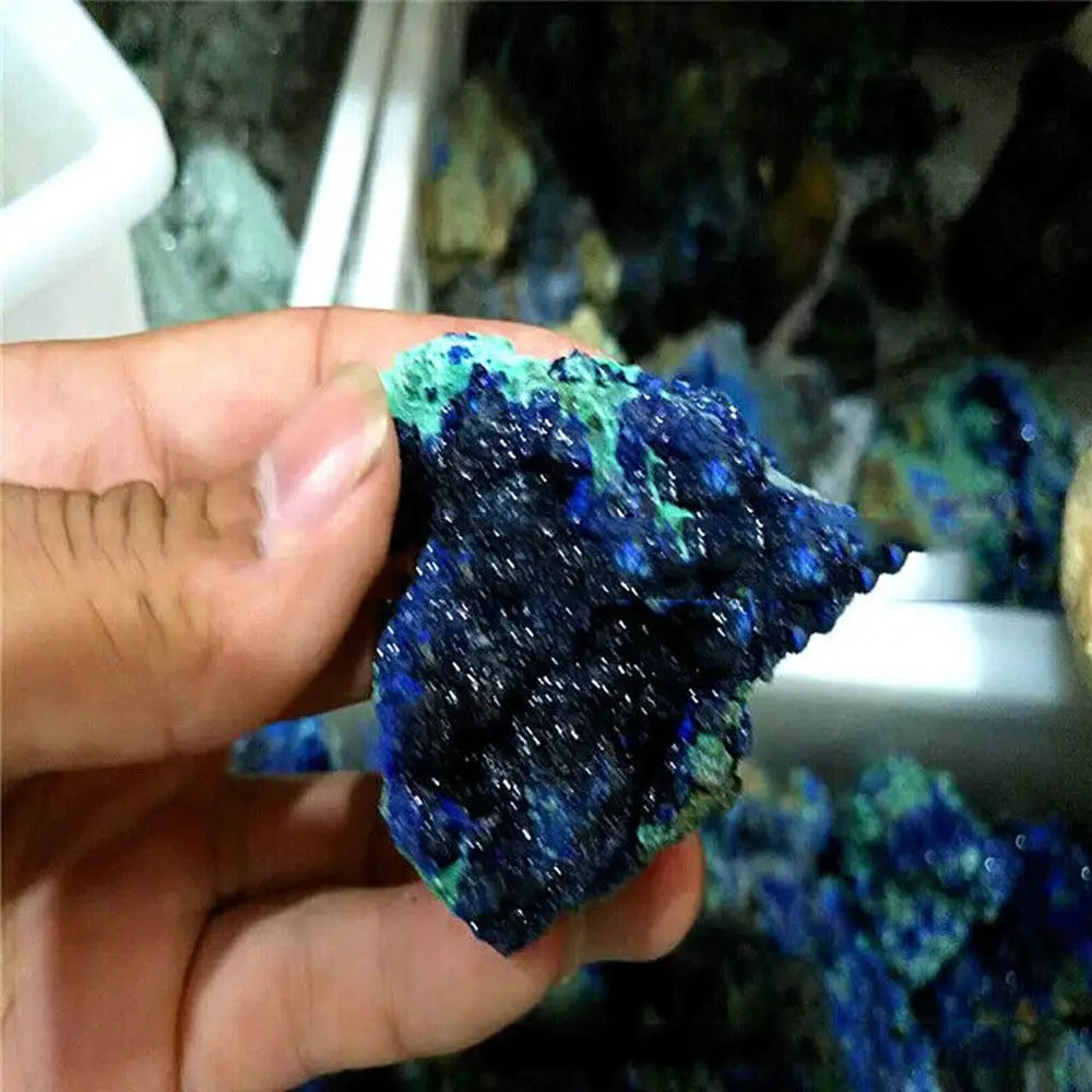 DIY Accessory Raw Gemstone Reiki Quartz Crystal Mineral Specimen Healing Stone Malachite Geode Natural Azurite Ore