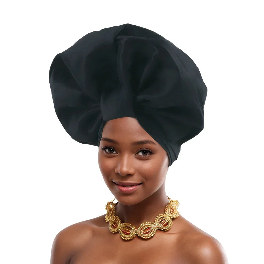 Gele Headtie Already Made African Head Wraps for Women Turban Femme Gelee Nigerian Aso Oke Bonnet Femme Diamonds Headtie 2025