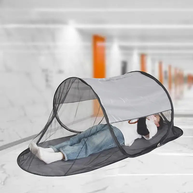 Tents for Camping Foldable Net Tent with Floor Single Person Camping Screen Shelter Portable Screen Houses for Bedding Camping