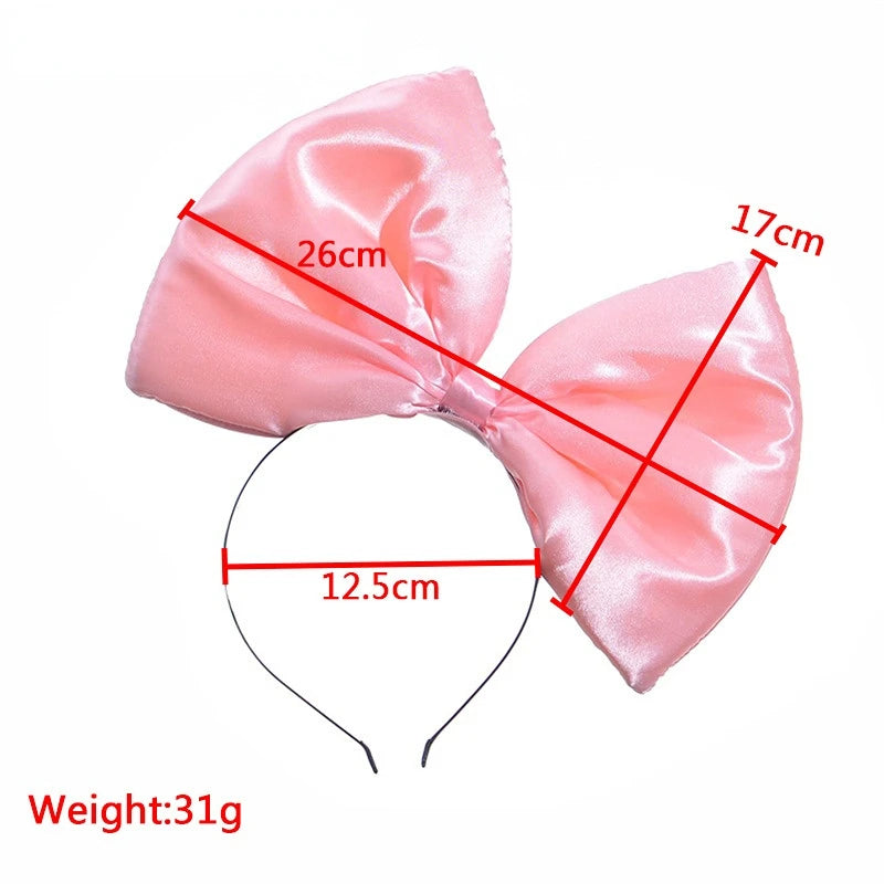 Women Girls  Bridal Big Hair Bow Knot Headband band  Hoop for Birthday Wedding  Cosplay Costume Party  Christmas