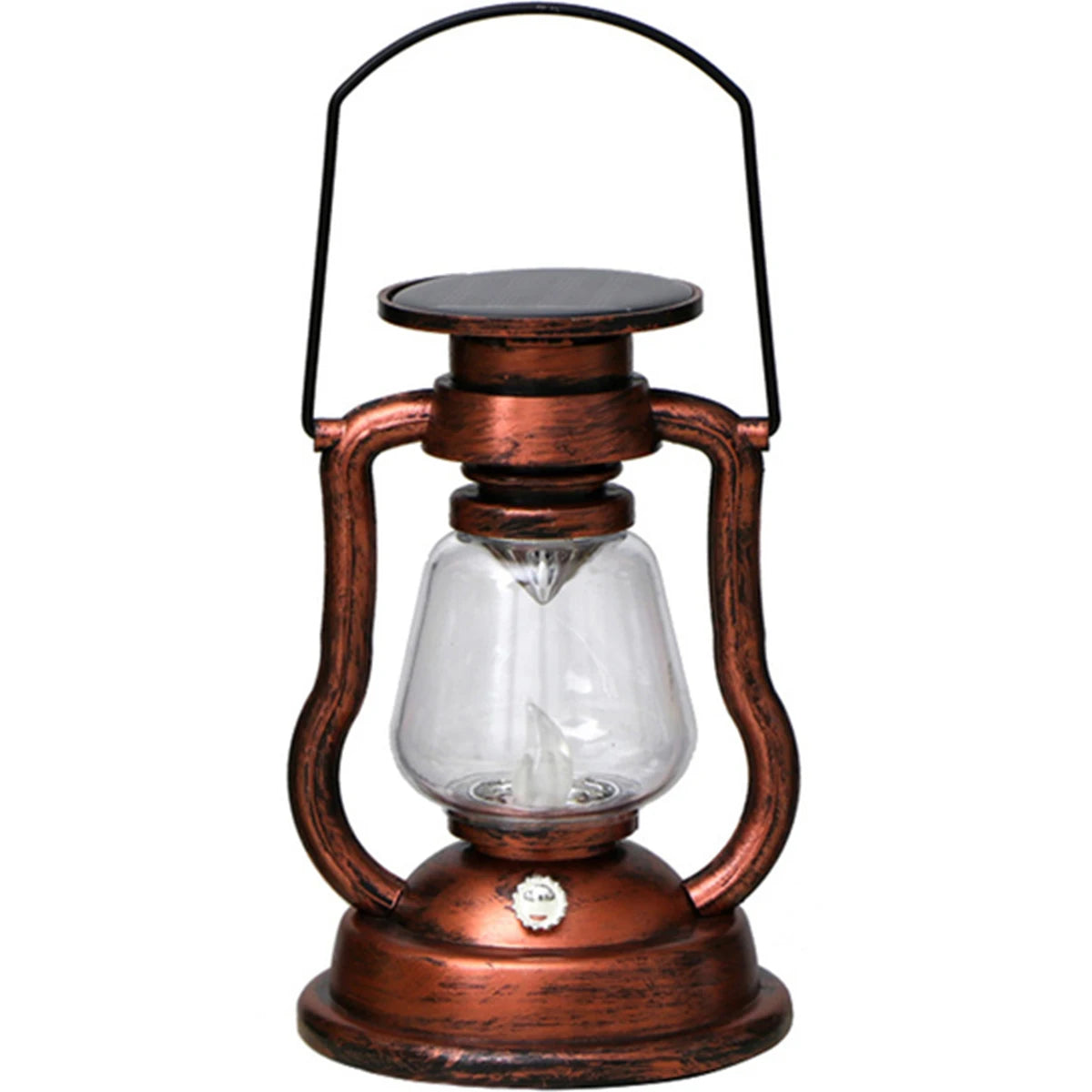 LED Solar Light Retro Solar LED Oil Lamp Portable Solar Candle Light Flickering Flameless Outdoor Hanging Lantern Garden Decor