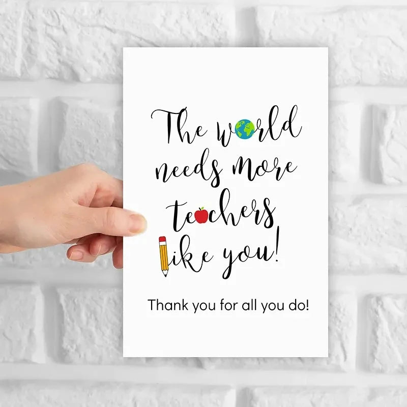 1 pc Teacher appreciation card. Teacher thank you sign.