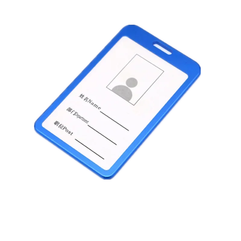 Aluminum Alloy Card Holder Retractable Badge Reel Lanyard Employee Staff Name ID Card Card Holder Business Supplies