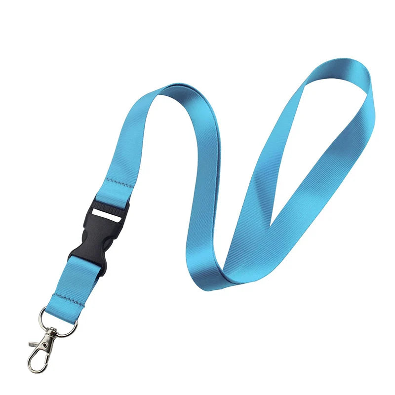 50 PCS Customized Logo Lanyard Full Color Printing Company Logo 2cm Wide Personalized Neck Strap For Key Chain Staff ID Card